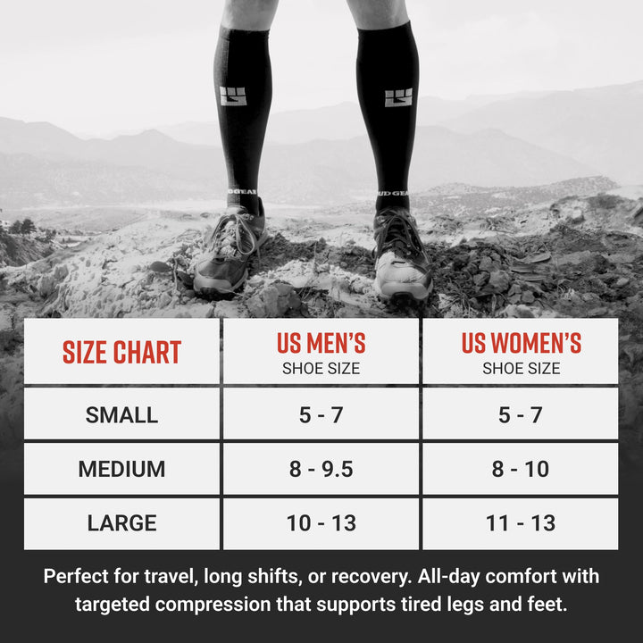 Tall Compression Socks (Neon Blue)