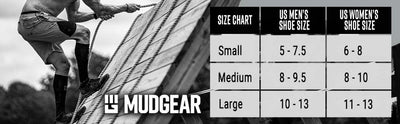 MudGear SizeChart - Tall compression running socks