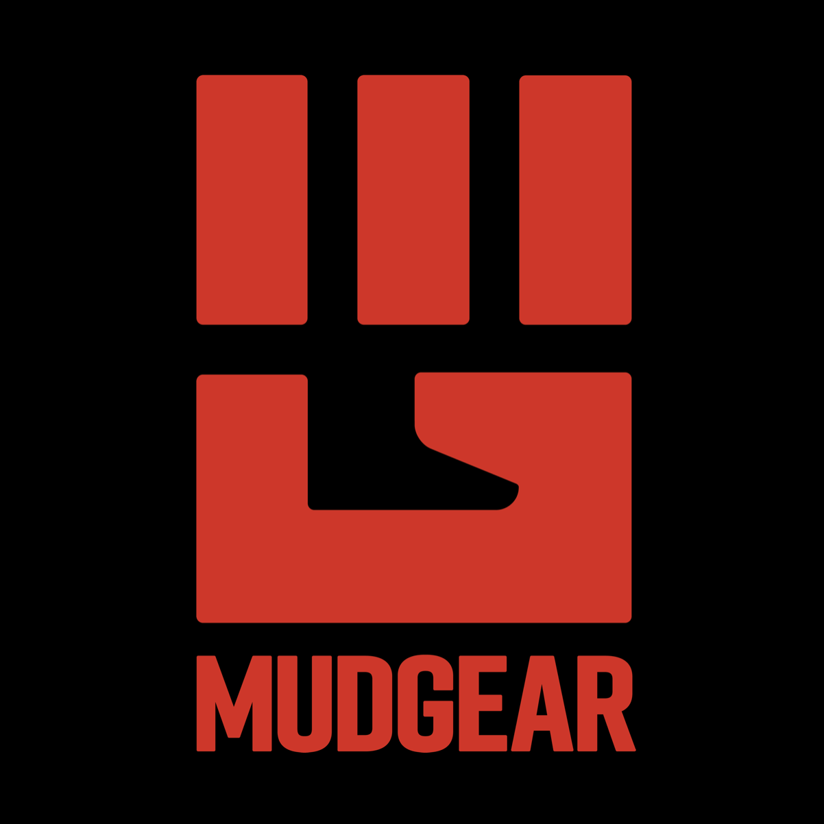 MudGear Performance Fist Logo Shirts - Orange (Made to Order DTF)