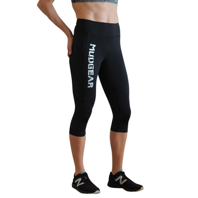 Women's Flex-Fit Compression Capri Leggings (Race Logo)