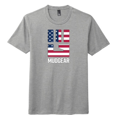 MudGear Tri-Blend Fist Logo Tee - USA (Made to Order DTF)