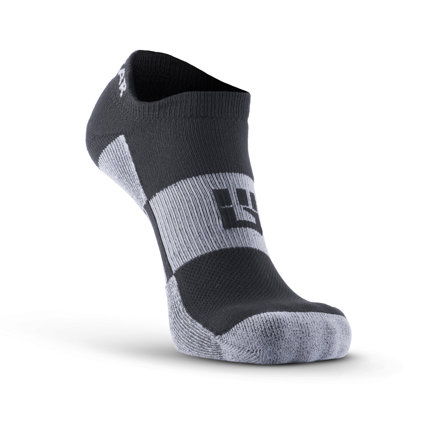 No-Show Running Socks - Black/Gray (2 Pair Pack)