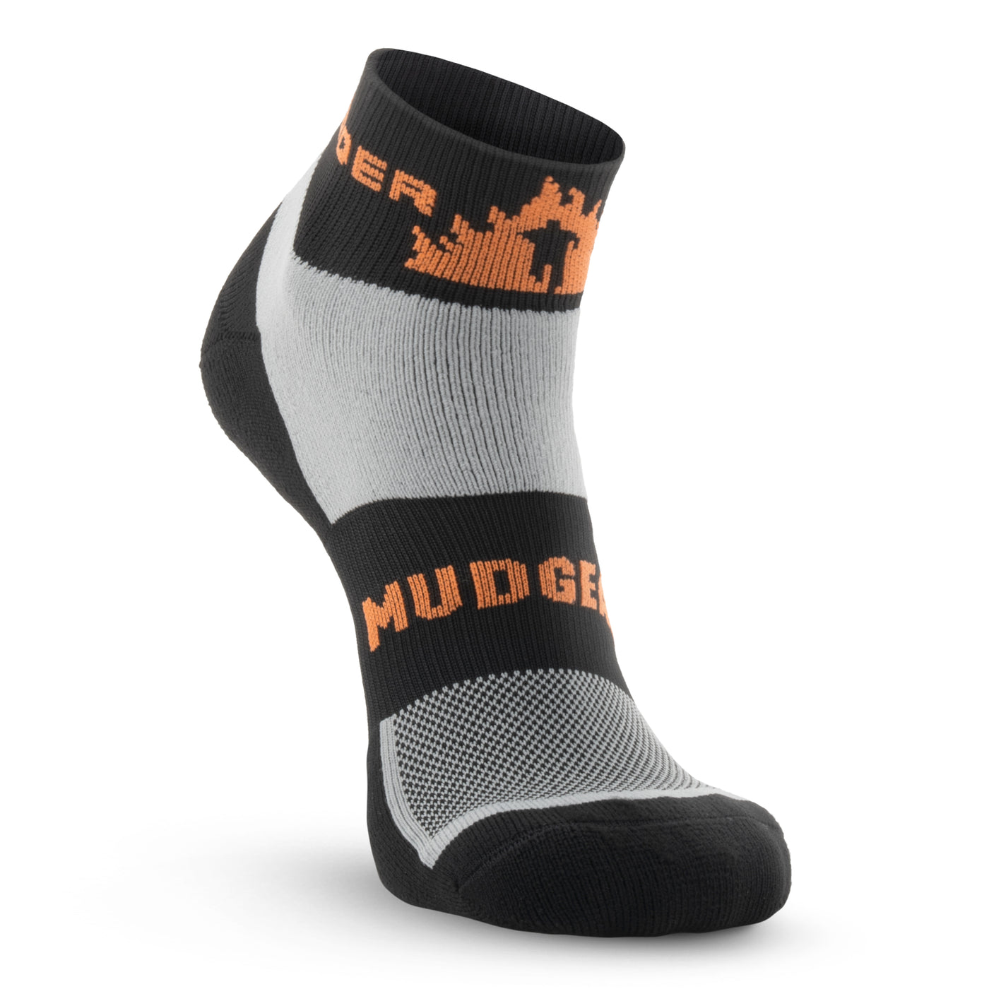 Mudgear - Tough Mudder 1/4 Crew Sock - Light Gray 