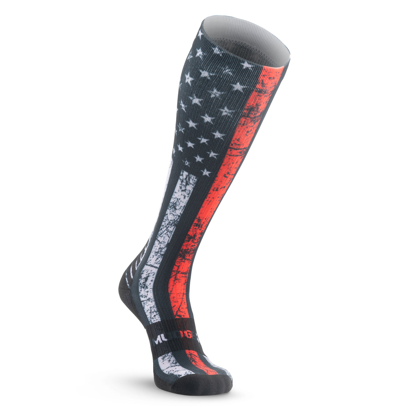 Mudgear compression obstacle race sock -Responder Red