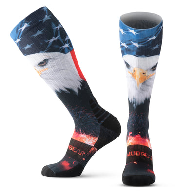 Tall compression running socks by MudGear