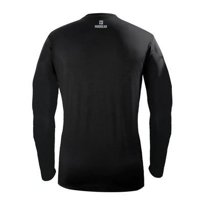 Mudgear Men's Fitted Performance Shirt VX - Long Sleeve (Black) Back