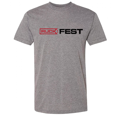 RUCK:FEST MudGear Tee - USA Made TriBlend (Heather Grey)