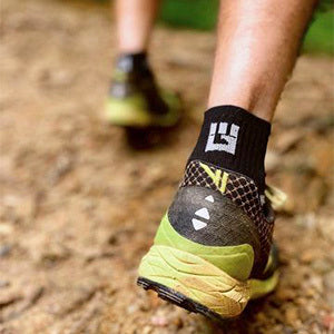 MudGear merino wool trail running socks with VJ Shoes combo
